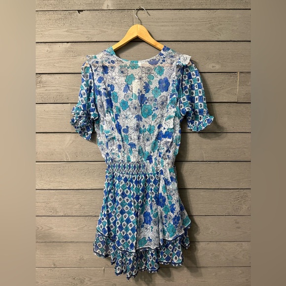 NWT Poupette St Barth Silk Alyson Floral Mini Dress Sz XS - Picture 9 of 14